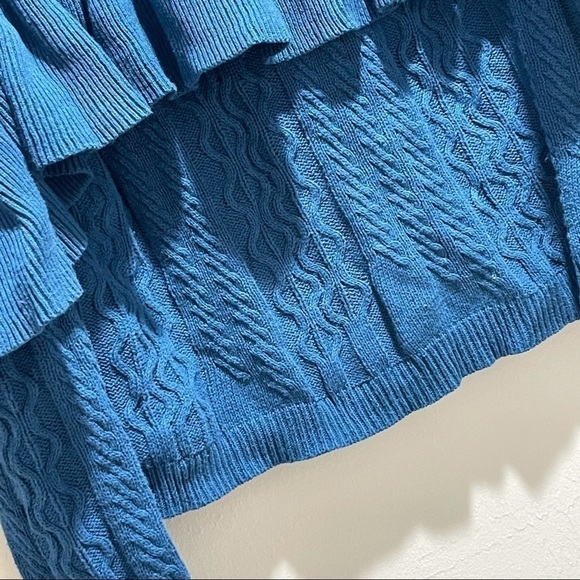 PROJECT NAADAM Ruffled Cable Knit Sweater - Picture 5 of 10
